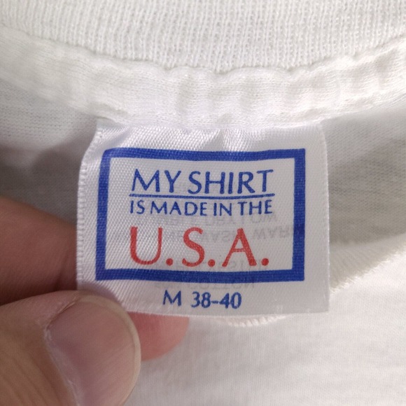 Vintage 1989 Ft Lauderdale By The Sea 5k Run T-Shirt Adult Medium White USA Made - Picture 8 of 15